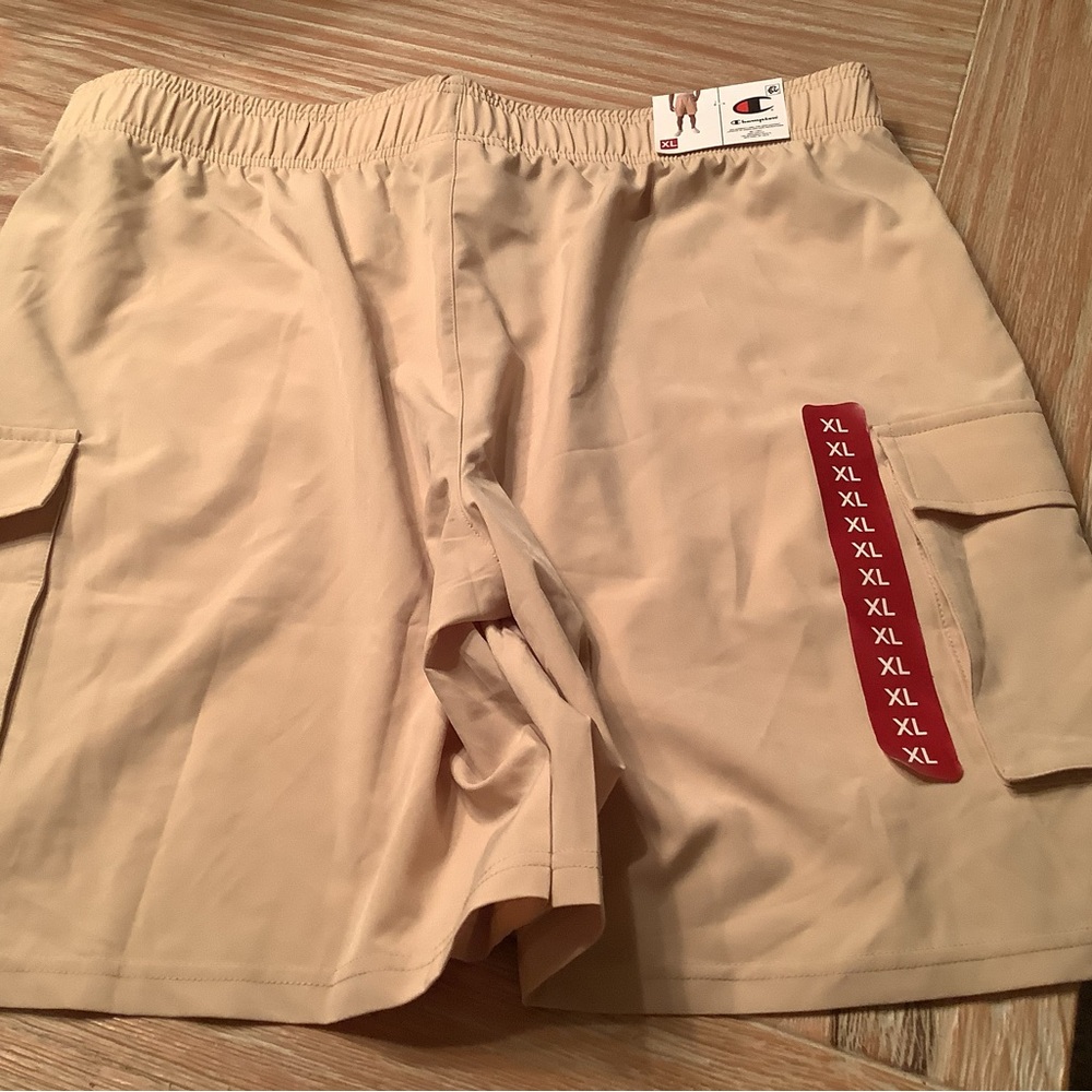 Champion Men's Tan Cargo Swim Shorts
